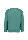 Blue Seven Mini Boy Dino Print Long Sleeve Sweater, Green