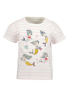 Blue Seven Mini Girl Under The Sea Short Sleeve Stripe Tee, Pink