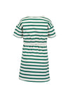 Blue Seven Mini Girl Stripe Short Sleeve Dress, Green