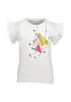 Blue Seven Mini Girl Swing Short Sleeve Tee, White