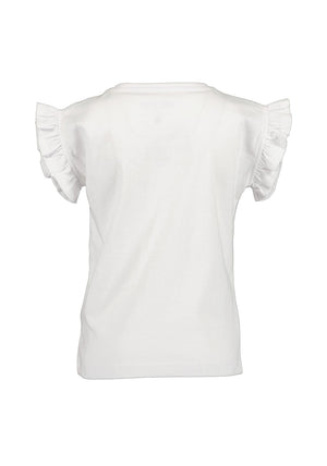 Blue Seven Mini Girl Swing Short Sleeve Tee, White