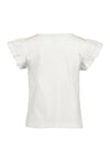 Blue Seven Mini Girl Sequins Lemon Short Sleeve Tee, White