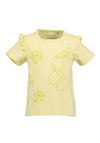 Blue Seven Mini Girl Lemon Frill Sleeve Tee, Yellow