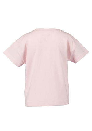 Blue Seven Mini Girl Fringe Rainbow Short Sleeve Tee, Pink