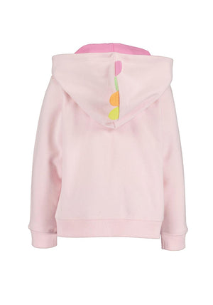 Blue Seven Mini Girl Long Sleeve Full Zip Hoodie, Pink