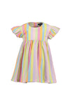 Blue Seven Mini Girl Stripe Short Sleeve Dress, Multi