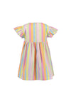 Blue Seven Mini Girl Stripe Short Sleeve Dress, Multi