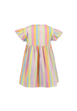 Blue Seven Mini Girl Stripe Short Sleeve Dress, Multi