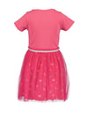 Blue Seven Mini Girl Butterfly Tulle Tee Dress, Pink