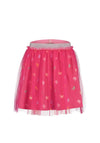 Blue Seven Mini Girl Butterfly Tulle Skirt, Pink