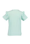 Blue Seven Mini Girl Lemon Bike Frill Sleeve Tee, Green