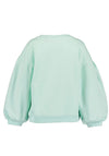 Blue Seven Mini Girl Lemon Sequin Long Sleeve Sweater, Green
