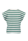 Blue Seven Mini Girl Stripe Short Sleeve Tee, Green