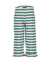 Blue Seven Mini Girl Stripe Wide Leg Trouser, Green Multi