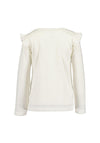 Blue Seven Mini Girl Ballerina Long Sleeve Top, Off White