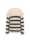 Blue Seven Mini Girl Stripe Knit Jumper, Cream