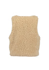 Blue Seven Mini Girl Fleece Sleeveless Vest, Beige