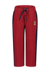 Blue Seven Mini Girl Side Stripe Jogger, Red