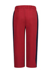 Blue Seven Mini Girl Side Stripe Jogger, Red