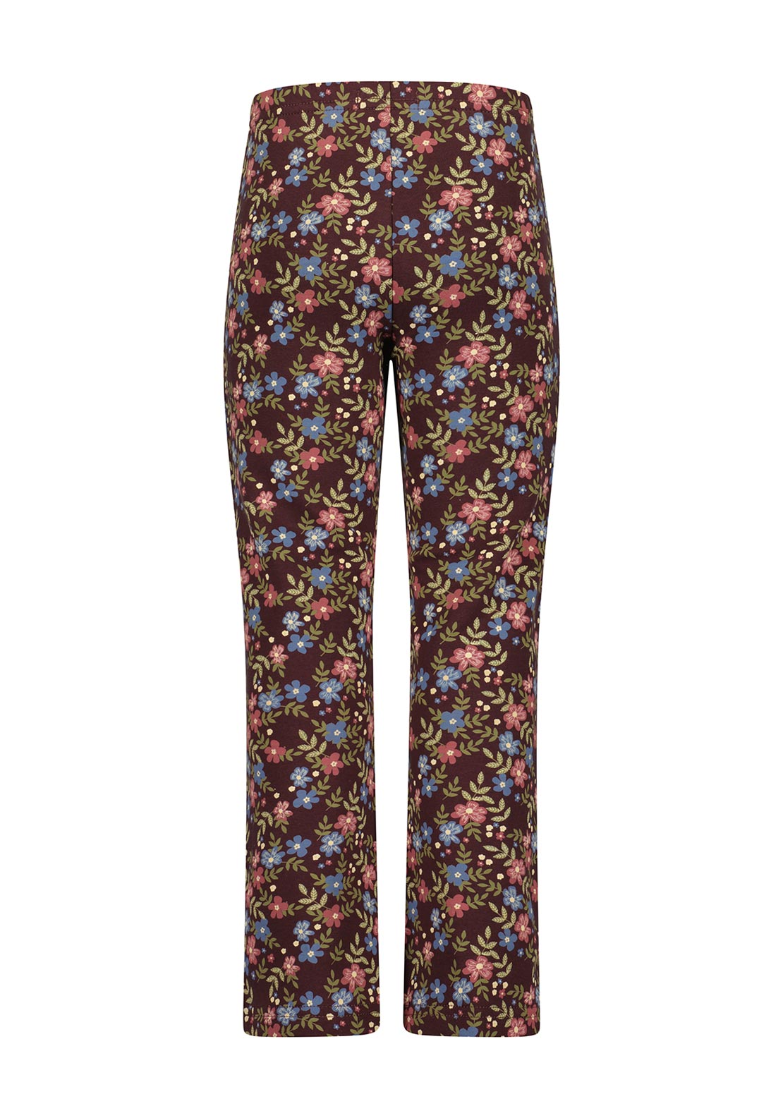 Blue Seven Mini Girl Floral Pocket Legging, Wine