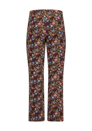 Blue Seven Mini Girl Floral Pocket Legging, Wine