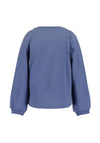 Blue Seven Mini Girl Love Long Sleeve Sweater, Blue