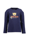Blue Seven Mini Girl Teddy Long Sleeve Top, Navy
