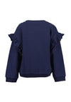 Blue Seven Mini Girl Ballerina Long Sleeve Sweater, Navy