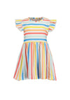 Blue Seven Baby Girl Stripe Short Sleeve Tee, Multi