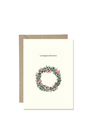 Bold Bunny Irish “Comhghairdeachas” Greetings Card