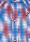 Andre Boston Long Sleeve Geo Print Shirt, Blue & Burgundy