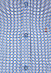 Andre Boston Long Sleeve Geo Print Shirt, Blue & Ecru