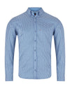 Andre Boston Long Sleeve Geo Print Shirt, Blue & Green