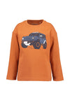 Blue Seven Boy Long Sleeve Jeep Top, Orange