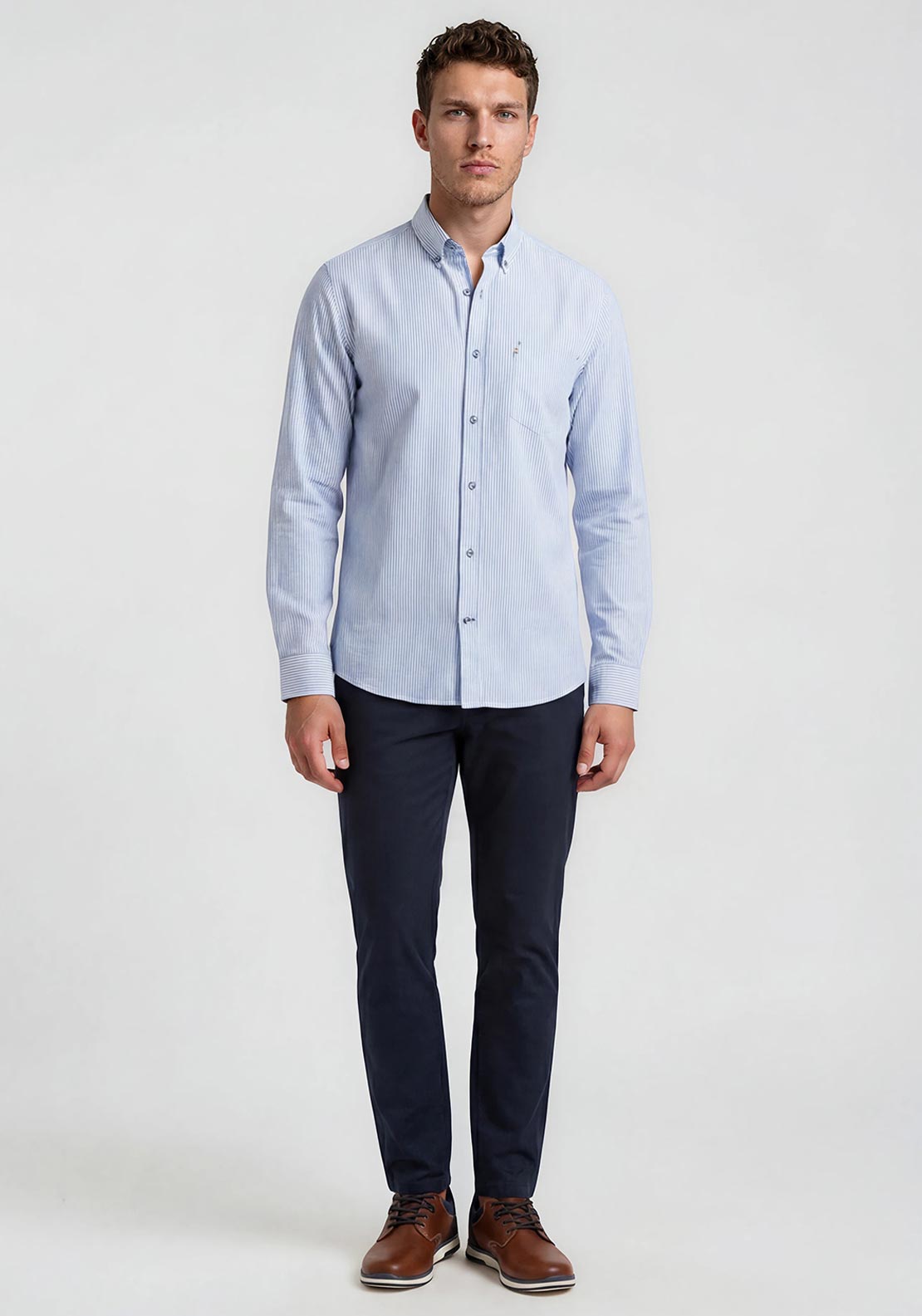 Andre Bruhl Stripe Shirt, Blue
