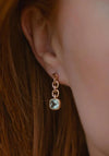 Burren Jewellery Close Your Eyes Earrings, Gold