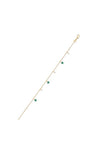 Burren Jewellery Getting Closer Bracelet, Gold & Emerald