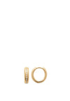Burren Jewellery Lonely City Hoop Earrings, Gold