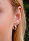Burren Jewellery Lonely City Hoop Earrings, Gold