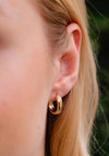 Burren Jewellery Lonely City Hoop Earrings, Gold