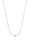 Burren Jewellery Disk Jockey Necklace, Gold