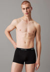 Calvin Klein 3 Pack Cotton Trunks, Black
