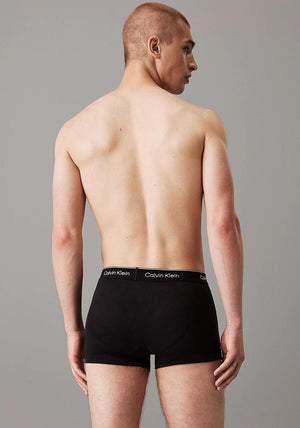 Calvin Klein 3 Pack Cotton Trunks, Black