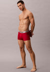 Calvin Klein 3 Pack Micro Stretch Trunks, Red Multi