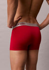 Calvin Klein 3 Pack Micro Stretch Trunks, Red Multi