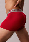 Calvin Klein 3 Pack Micro Stretch Trunks, Red Multi