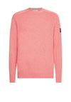 Calvin Klein Textured Crew Neck Sweater, Darling Pink
