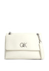 Calvin Klein Convertible Shoulder Logo Bag, Ecru