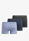 Calvin Klein Cotton Classics 3 Pack Trunks, Ink Multi