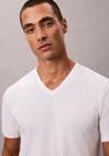 Calvin Klein Cotton Stretch Blend 3 Pack V-Neck T-Shirts, White